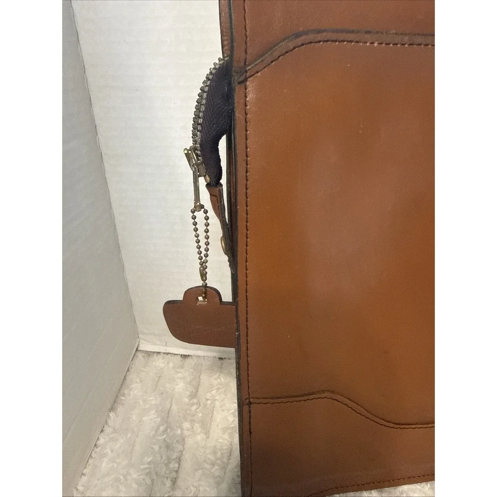 Vintage Schlesinger Brothers Leather Briefcase Attache Portfolio GL Monogram